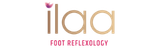 ilaa India white logo — foot reflexology sanctuary Adyar Chennai — replace with actual white logo (160x48px)